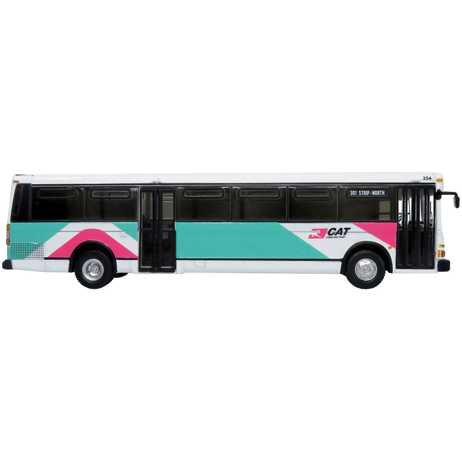 1980 Grumman 870 Advanced Design Transit Bus CAT (Citizens Area Transit) Las Vegas "301 Strip - North" "Vintage Bus & Motorcoach Collection" 1/87 Diecast Model by Iconic Replicas - Iconic Replicas - ModelCars.com