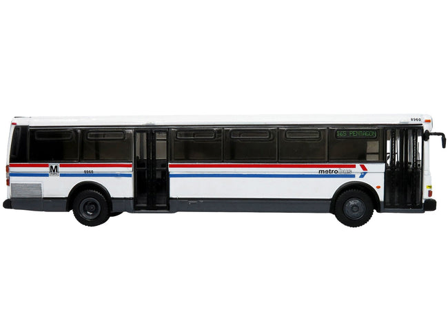1980 Grumman 870 Advanced Design Transit Bus WMATA (Washington Metropolitan Area Transit Authority) Metro Bus "16S Pentagon" "Vintage Bus & Motorcoach Collection" 1/87 Diecast Model by Iconic Replicas-Iconic Replicas-ModelCars.com