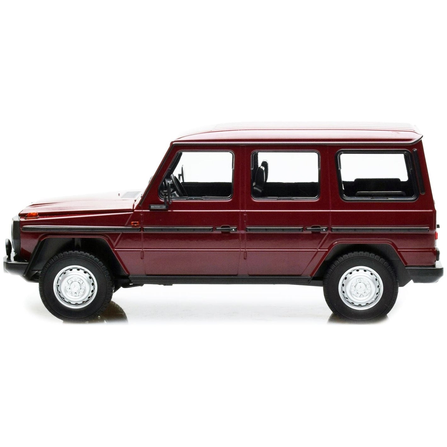 1980 Mercedes - Benz G - Model (LWB) Dark Red with Black Stripes Limited Edition to 402 pieces Worldwide 1/18 Diecast Model Car by Minichamps - Minichamps - ModelCars.com