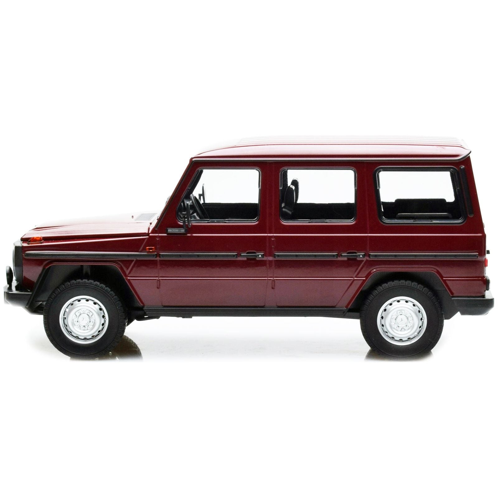 1980 Mercedes - Benz G - Model (LWB) Dark Red with Black Stripes Limited Edition to 402 pieces Worldwide 1/18 Diecast Model Car by Minichamps - Minichamps - ModelCars.com