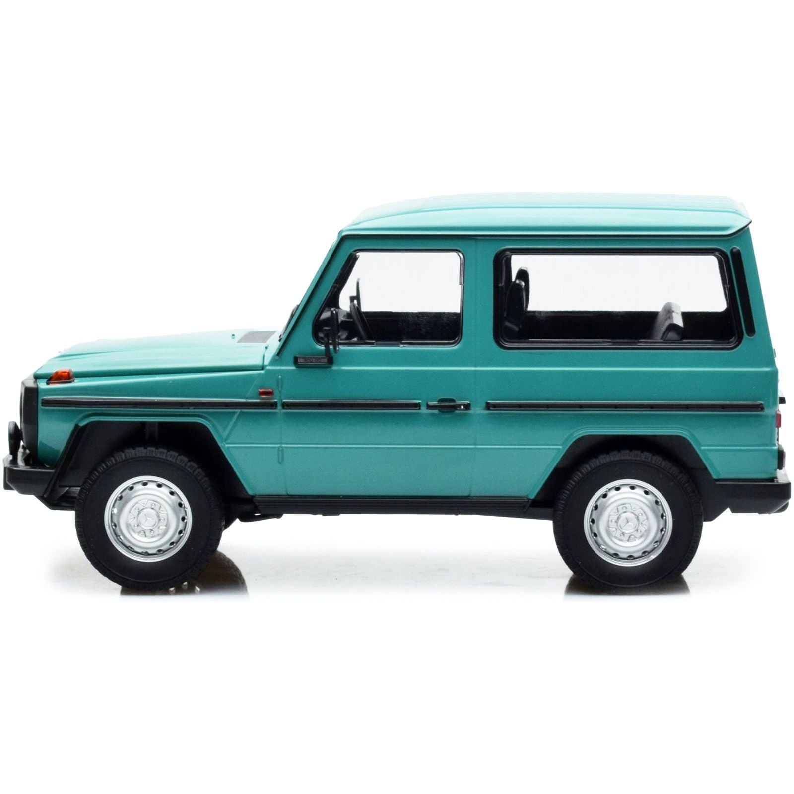 1980 Mercedes - Benz G - Model (SWB) Turquoise with Black Stripes Limited Edition to 504 pieces Worldwide 1/18 Diecast Model Car by Minichamps - Minichamps - ModelCars.com