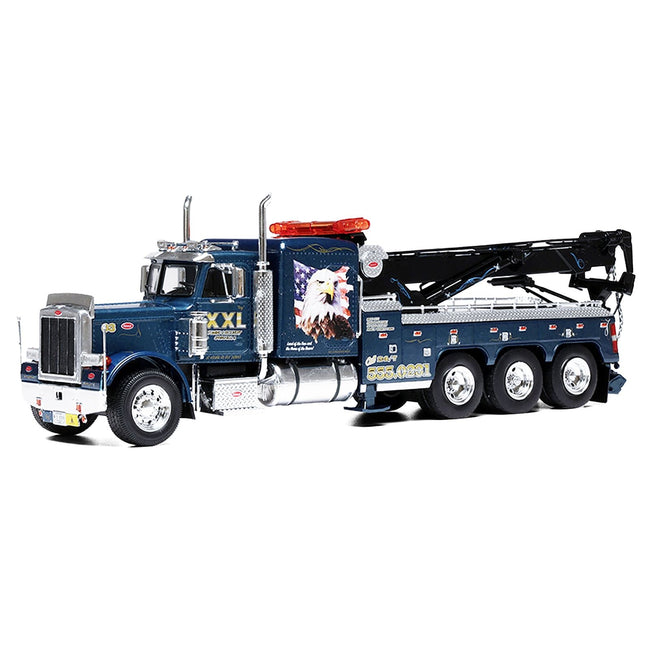 1980 Peterbilt 359 Wrecker Tow Truck "XXL Towing and Recovery" Blue Metallic with Graphics 1/43 Diecast Model by IXO Models-IXO-ModelCars.com