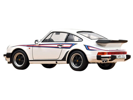 1980 Porsche 911 Turbo 3.3 White with Blue and Red Graphics 1/18 Diecast Model Car by Norev-Norev-ModelCars.com