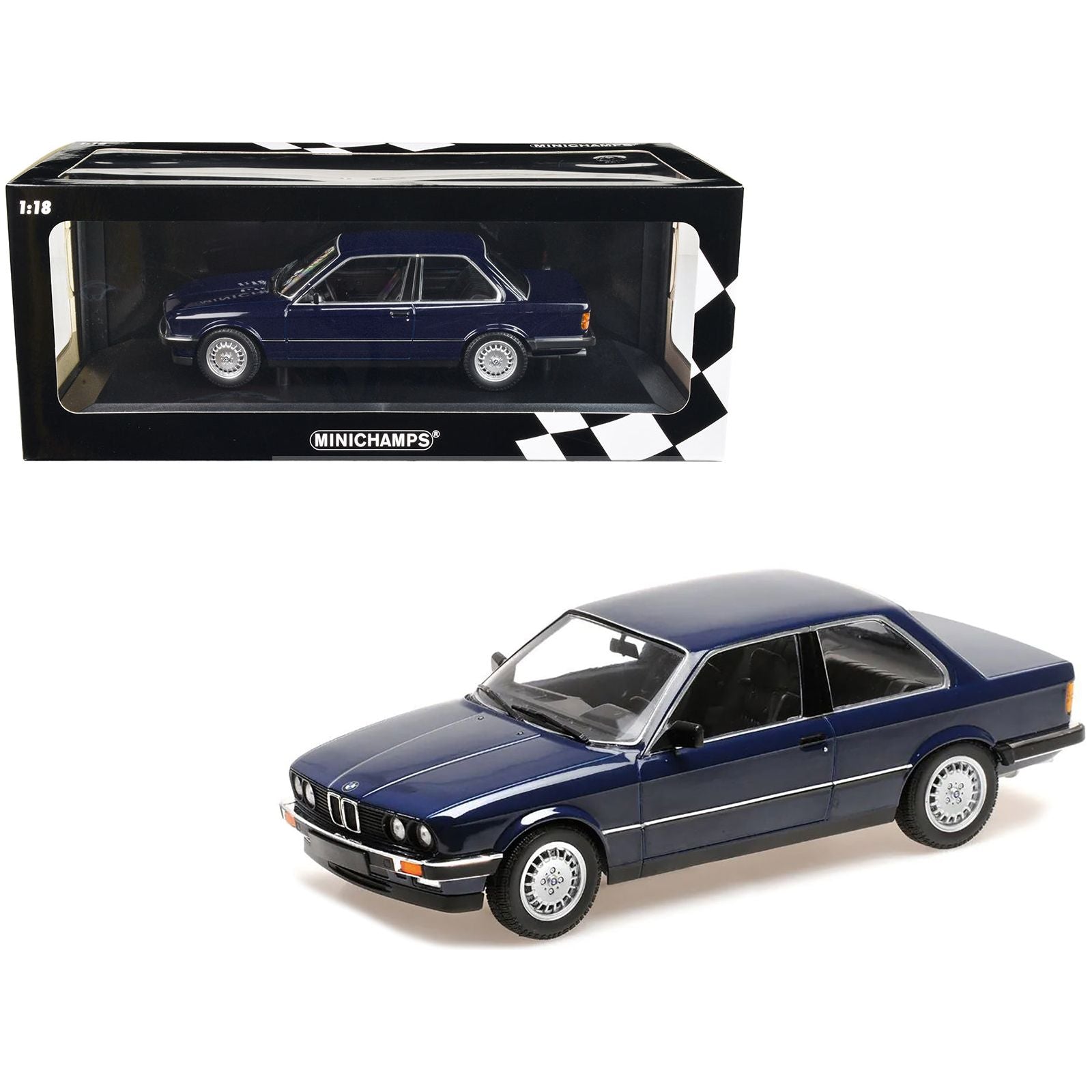 1982 BMW 323i Saturn Blue 1/18 Diecast Model Car by Minichamps - Minichamps - ModelCars.com