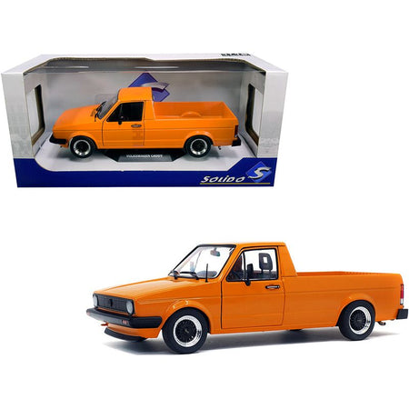 1982 Volkswagen Caddy MKI Pickup Truck Custom Orange 1/18 Diecast Model Car by Solido - Solido - ModelCars.com