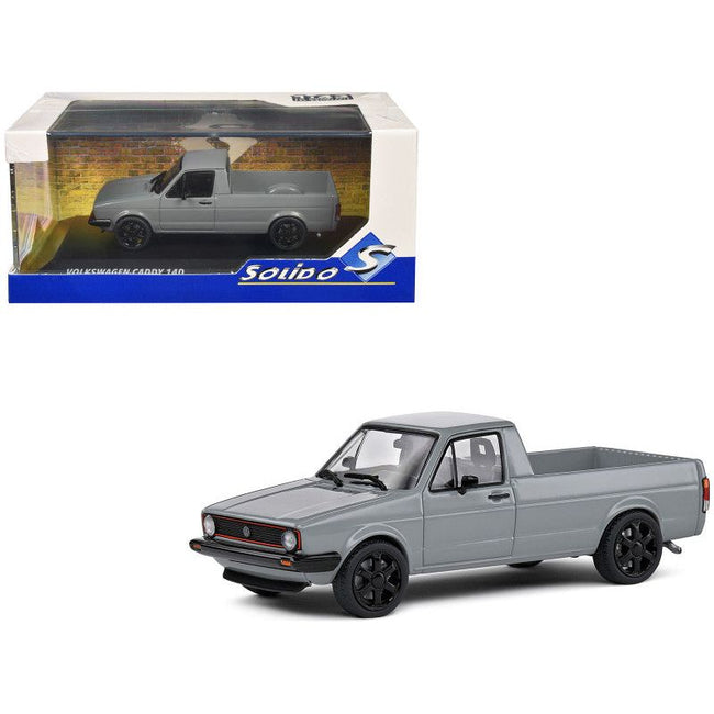 1982 Volkswagen Caddy MKI Pickup Truck Nardo Gray 1/43 Diecast Model Car by Solido-Solido-ModelCars.com