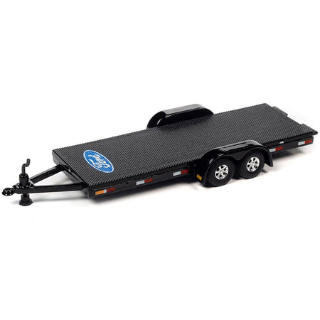 1983 Ford Ranger XLS Pickup Truck Light Desert Tan and White with Open Flatbed Trailer Limited Edition to 7264 pieces Worldwide "Tow & Go" Series 1/64 Diecast Model Car by Johnny Lightning - Johnny Lightning - ModelCars.com