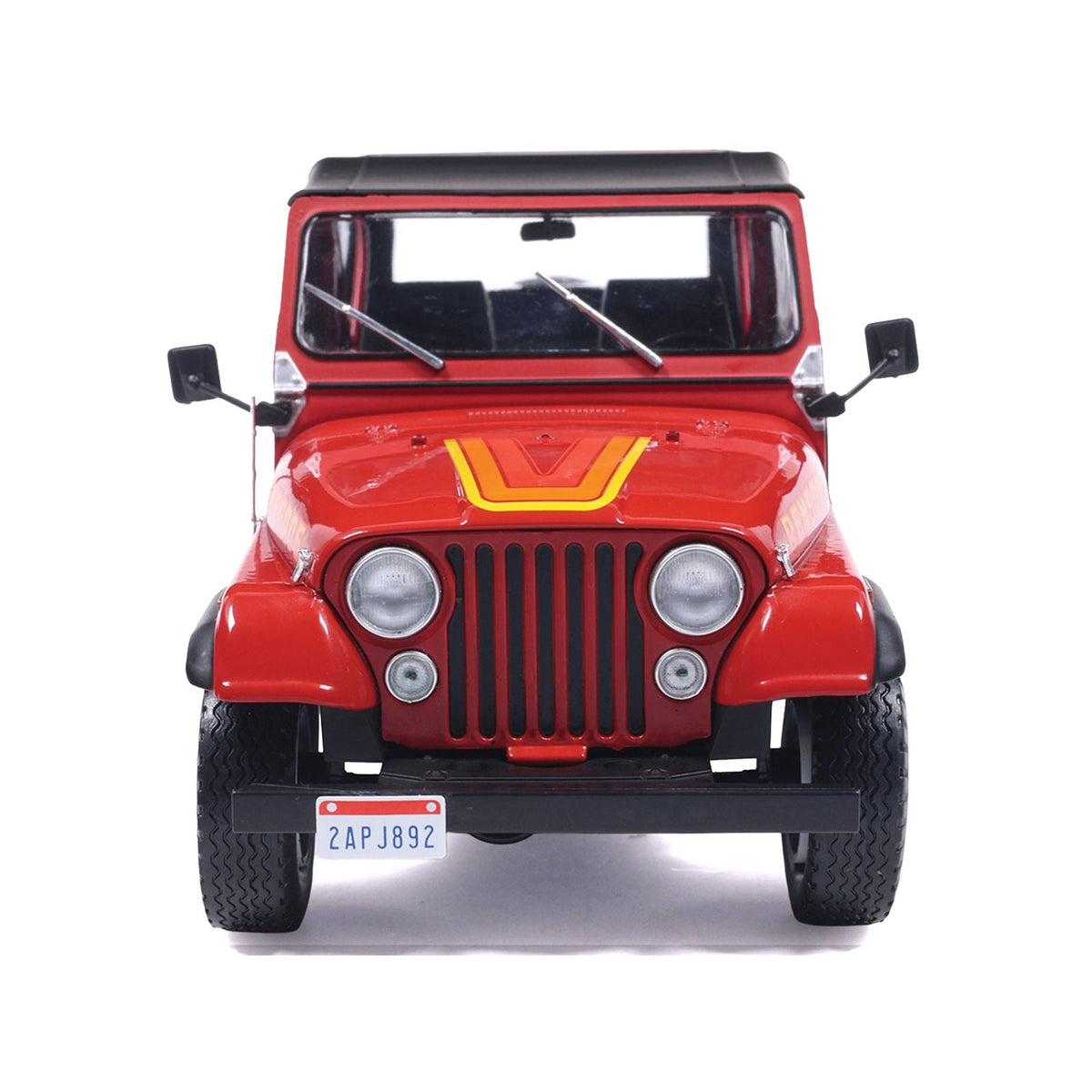 1983 Jeep Renegade Red with Stripes and Black Top 1/24 Diecast Model by IXO Models-IXO-ModelCars.com