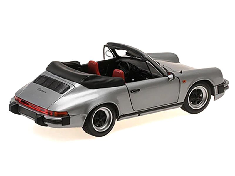 1983 Porsche 911 Carrera Cabriolet 3.2 Gray Metallic 1/18 Diecast Model Car by Minichamps-Minichamps-ModelCars.com