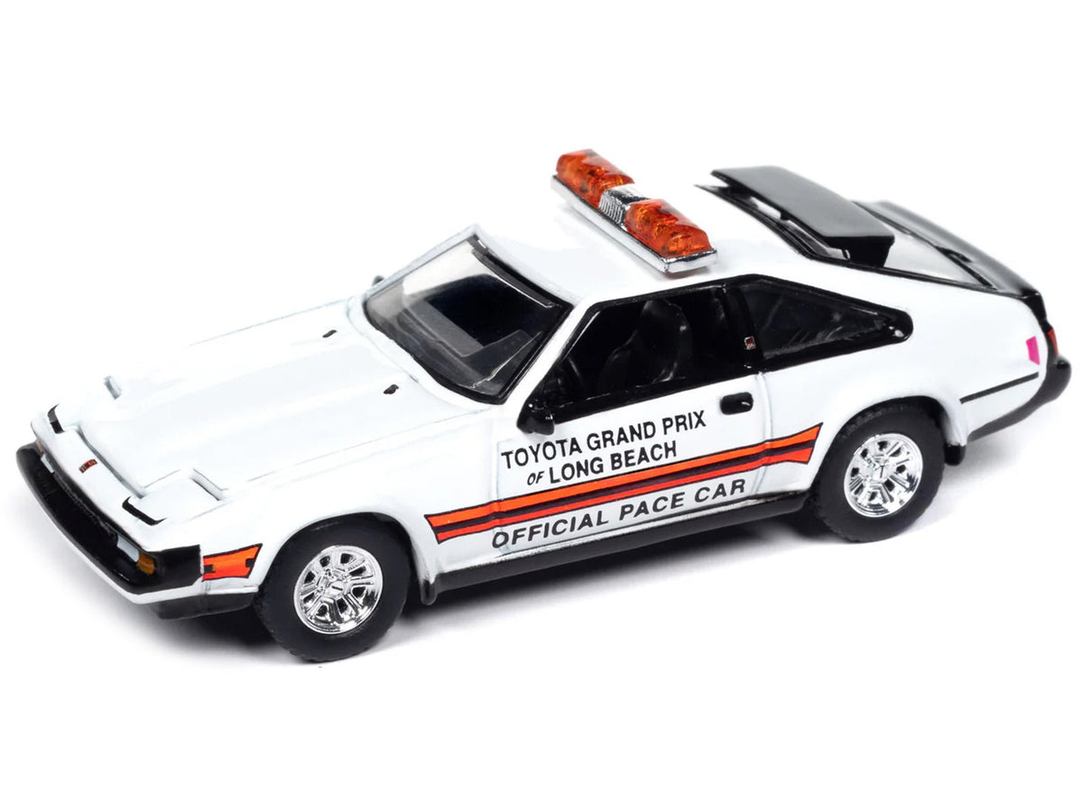 1983 Toyota Celica Supra "Toyota Grand Prix of Long Beach Official Pace Car" White "Import Legends" Series 1/64 Diecast Model Car by Auto World-Autoworld-ModelCars.com