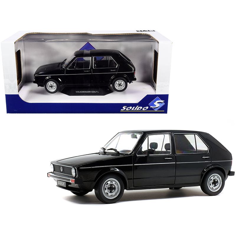 1983 Volkswagen Golf L Black 1/18 Diecast Model Car by Solido - Solido - ModelCars.com