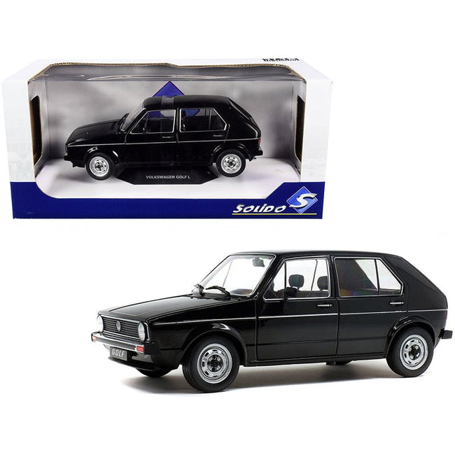 1983 Volkswagen Golf L Black 1/18 Diecast Model Car by Solido - Solido - ModelCars.com