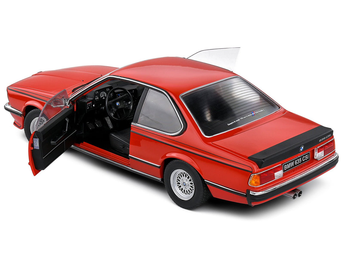 1984 BMW 635 CSI (E24) Henna Red 1/18 Diecast Model Car by Solido-Solido-ModelCars.com