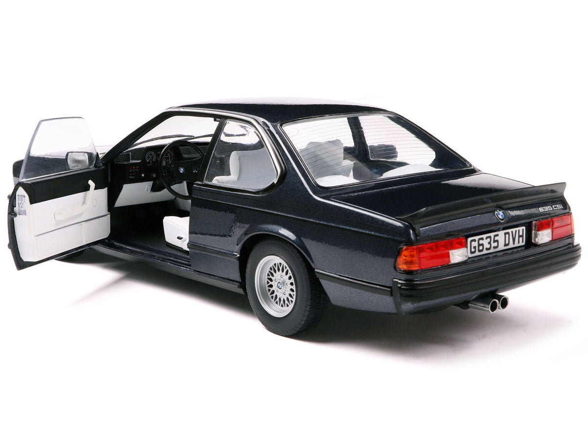 1984 BMW 635 CSI (E24) Macau Blue Metallic 1/18 Diecast Model Car by Solido-Solido-ModelCars.com