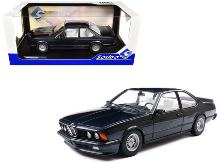1984 BMW 635 CSI (E24) Macau Blue Metallic 1/18 Diecast Model Car by Solido-Solido-ModelCars.com