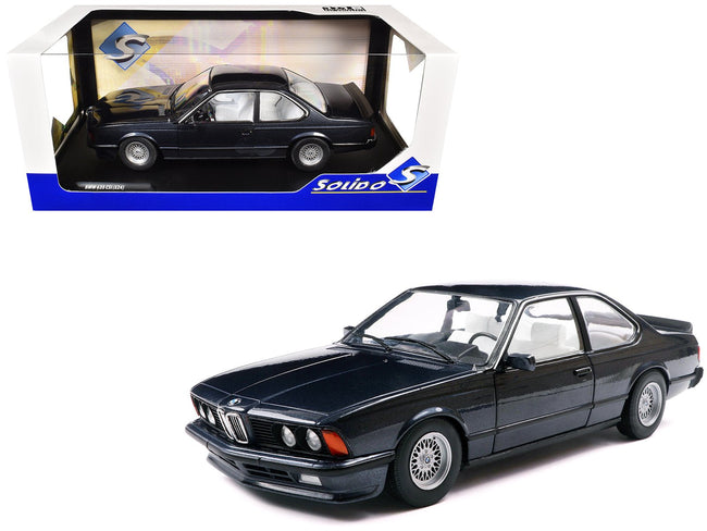 1984 BMW 635 CSI (E24) Macau Blue Metallic 1/18 Diecast Model Car by Solido-Solido-ModelCars.com