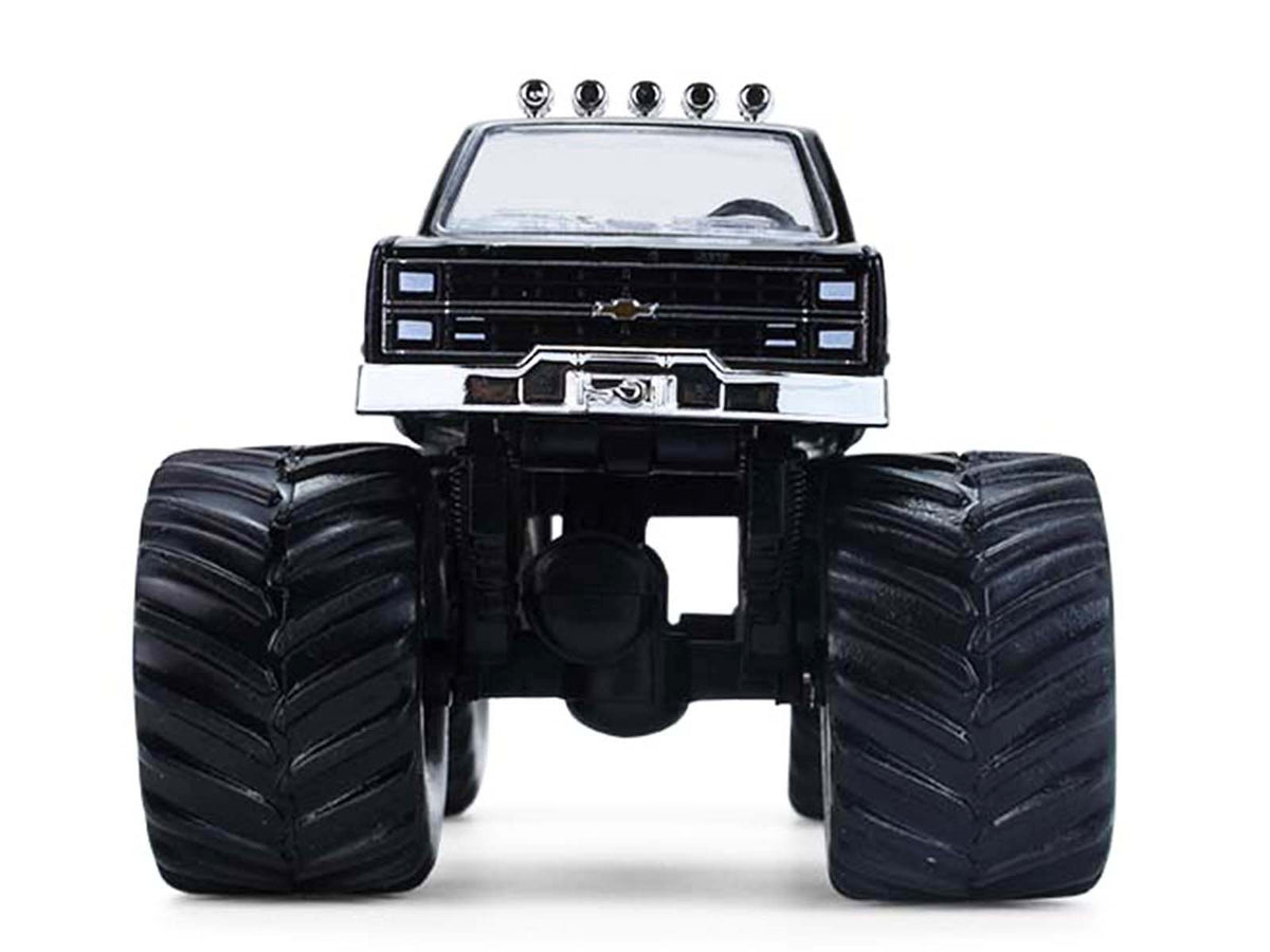 1984 Chevrolet Silverado Monster Truck 48 "Ally" Black and Purple with Graphics "Kings of Crunch - Hendrick Motorsports Tribute" Special Edition 1/64 Diecast Model Car by Greenlight-Greenlight-ModelCars.com