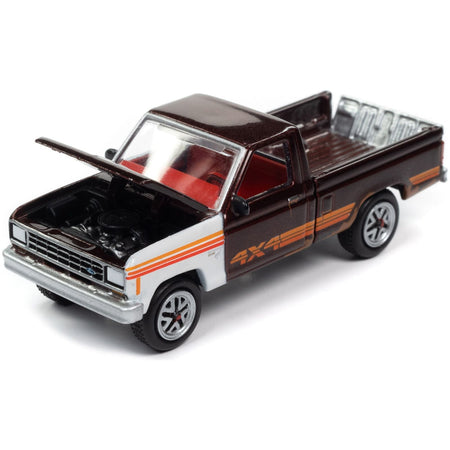 1984 Ford Ranger 4x4 Pickup Truck Medium Canyon Red Metallic with Mismatched Panels "Project in Progress" Limited Edition to 4932 pieces Worldwide "Street Freaks" Series 1/64 Diecast Model Car by Johnny Lightning-Johnny Lightning-ModelCars.com