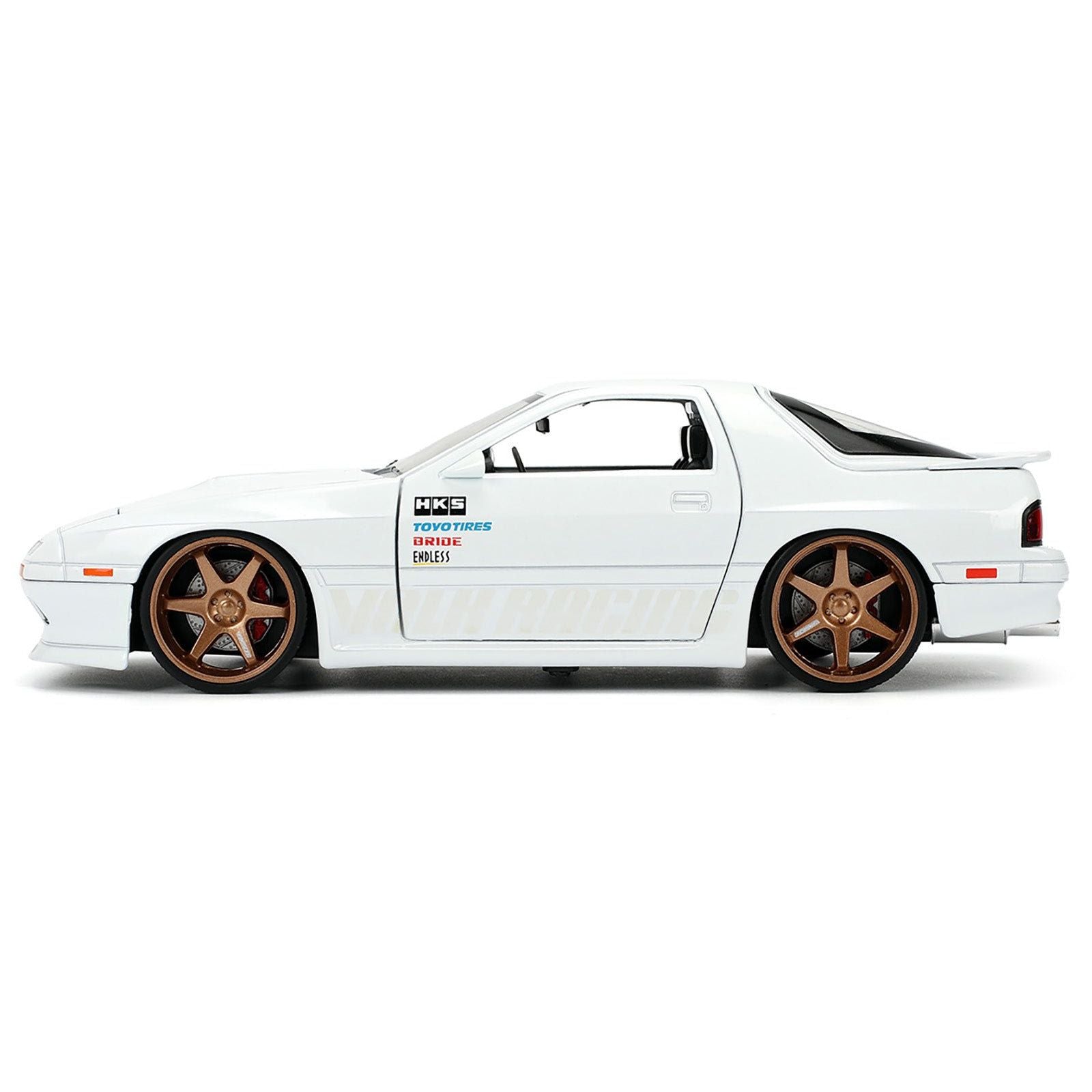 1985 Mazda RX - 7 White "JDM Tuners" Series 1/24 Diecast Model Car by Jada - Jada - ModelCars.com