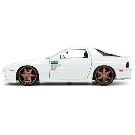 1985 Mazda RX - 7 White "JDM Tuners" Series 1/24 Diecast Model Car by Jada - Jada - ModelCars.com
