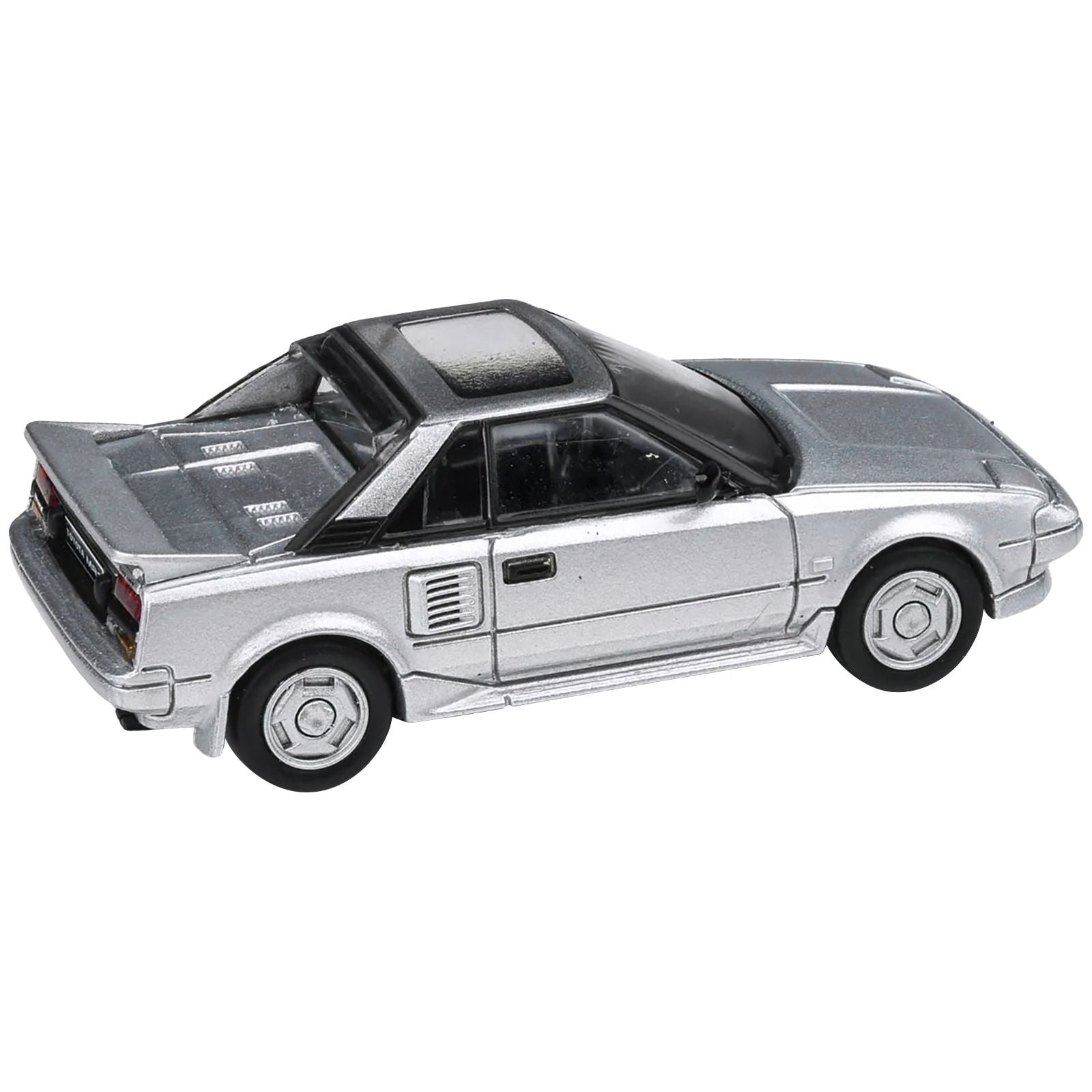 1985 Toyota MR2 MK1 Super Silver Metallic with Sunroof 1/64 Diecast Model Car by Paragon Models - Paragon - ModelCars.com