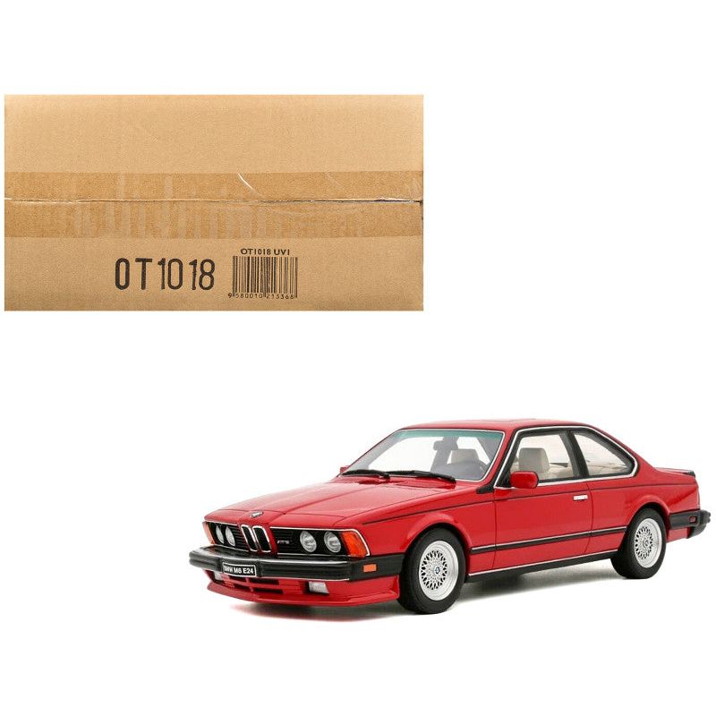 1986 BMW E24 M6 Henna Red Limited Edition to 3000 pieces Worldwide 1/18 Model Car by Otto Mobile - Otto Mobile - ModelCars.com