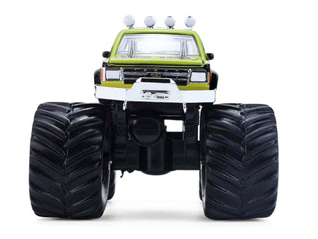 1986 Chevrolet S10 Monster Truck 24 "Raptor" Black and Green with Graphics "Kings of Crunch - Hendrick Motorsports Tribute" Special Edition 1/64 Diecast Model Car by Greenlight-Greenlight-ModelCars.com