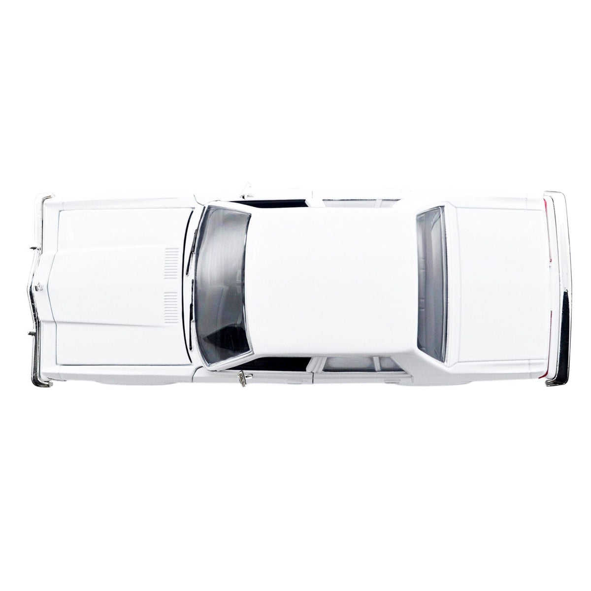 1986 Dodge Diplomat Police Car Unmarked White "Custom Builder's Kit" Series 1/24 Diecast Model Car by Motormax-Motormax-ModelCars.com