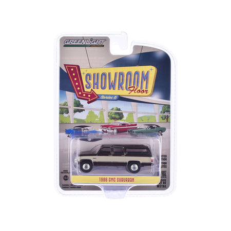 1986 GMC Suburban Indian Bronze and Doeskin Tan "Showroom Floor" Series 6 1/64 Diecast Model Car by Greenlight - Greenlight - ModelCars.com
