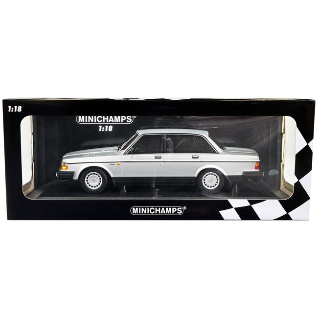 1986 Volvo 240 GL Silver Metallic Limited Edition to 380 pieces Worldwide 1/18 Diecast Model Car by Minichamps - Minichamps - ModelCars.com