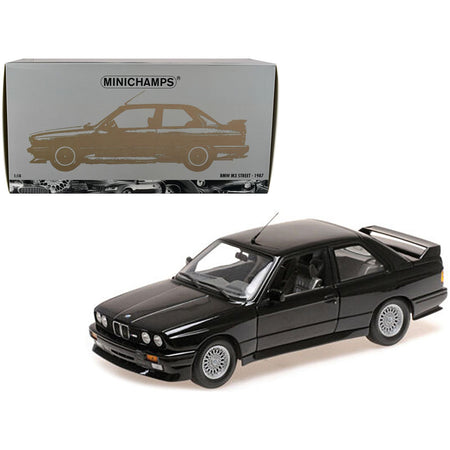 1987 BMW M3 Street Black Metallic 1/18 Diecast Model Car by Minichamps - Minichamps - ModelCars.com