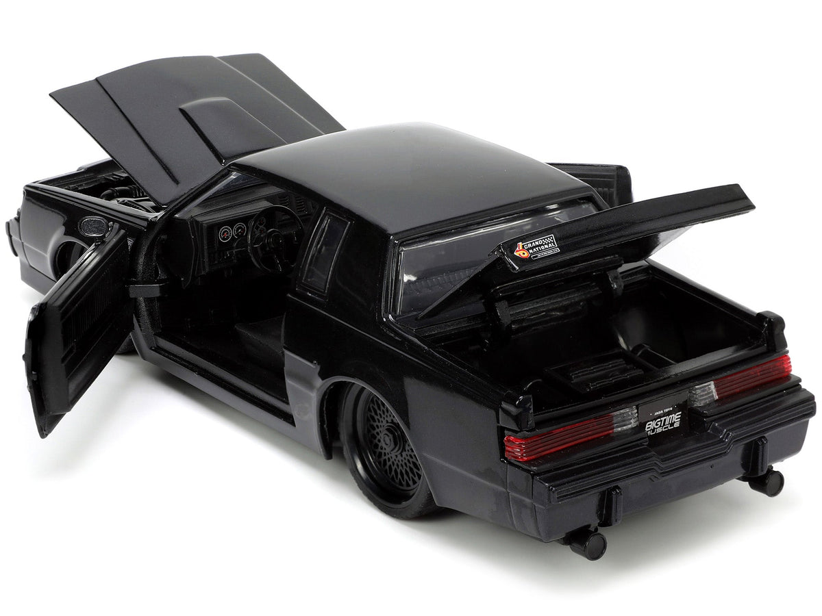 1987 Buick Grand National Black Metallic "Blackbird" "Bigtime Muscle" Series 1/24 Diecast Model Car by Jada-Jada-ModelCars.com