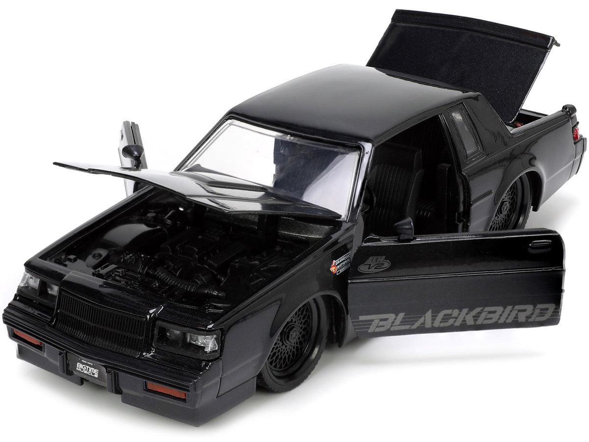 1987 Buick Grand National Black Metallic "Blackbird" "Bigtime Muscle" Series 1/24 Diecast Model Car by Jada-Jada-ModelCars.com