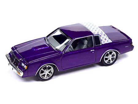 1987 Buick Regal T-Type Purple Metallic Limited Edition to 3600 pieces Worldwide 1/64 Diecast Model Car by Johnny Lightning-Johnny Lightning-ModelCars.com