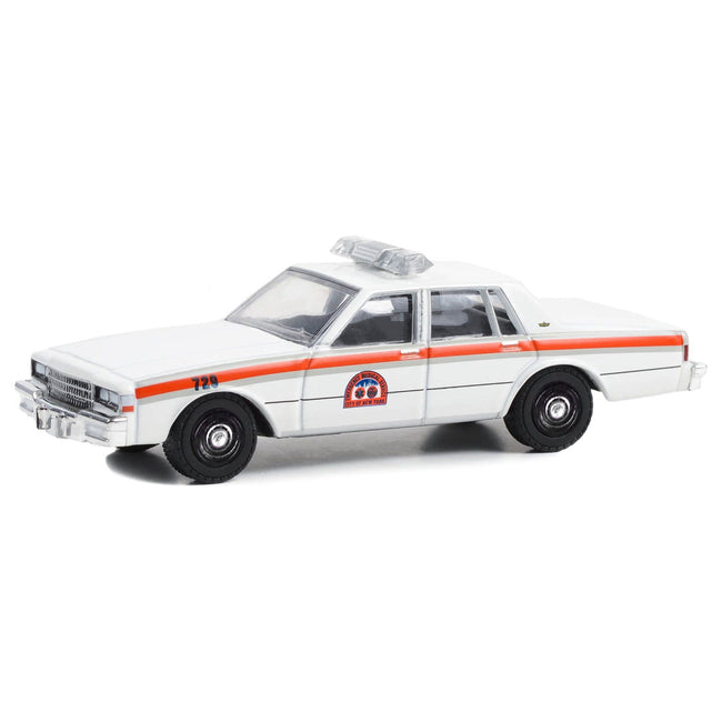 1987 Chevy Caprice "NYC EMS (City of New York Emergency Medical Service)" White with Stripes "Hobby Exclusive" Series 1/64 Diecast Model Car by Greenlight - Greenlight - ModelCars.com