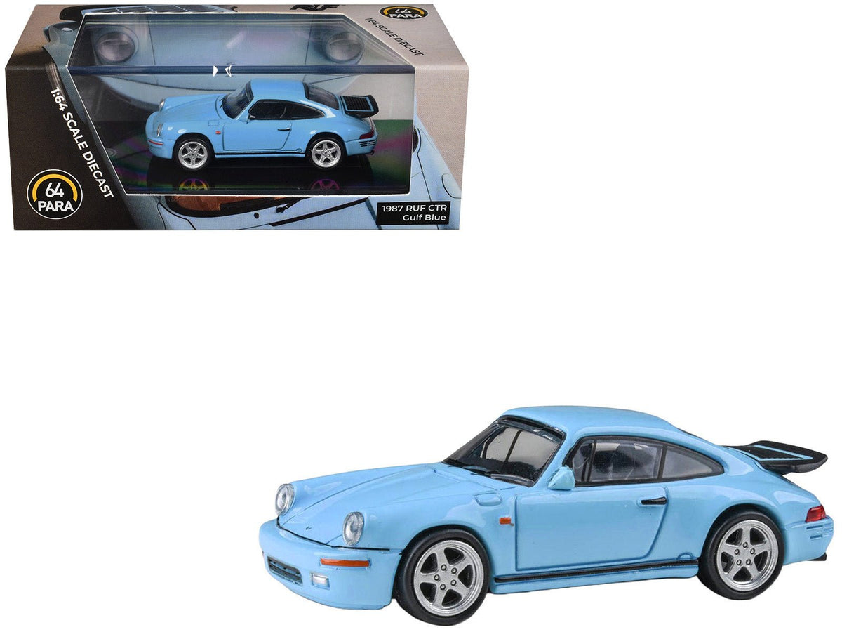 1987 RUF CTR Gulf Blue 1/64 Diecast Model Car by Paragon Models-Paragon-ModelCars.com