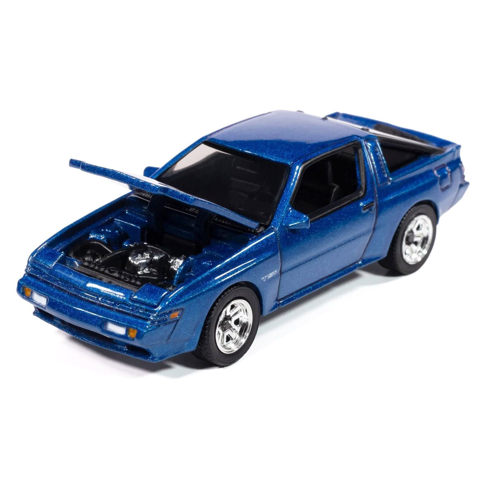 1988 Chrysler Conquest TSi Bright Blue Metallic "Modern Muscle" Series 1/64 Diecast Model Car by Auto World - Autoworld - ModelCars.com
