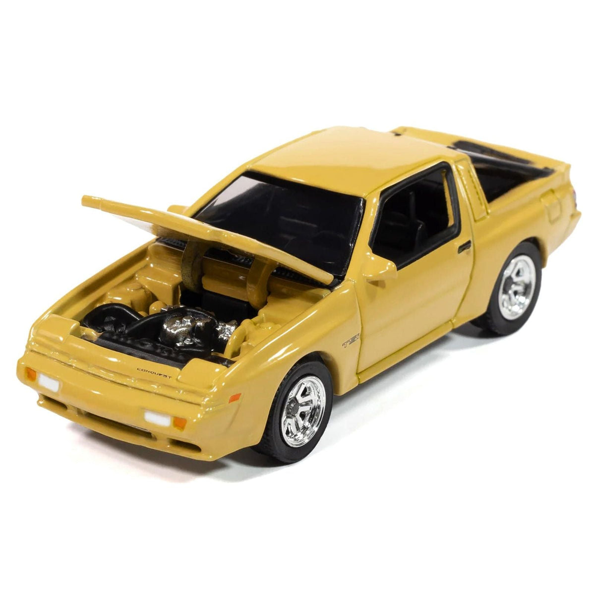 1988 Chrysler Conquest TSi San Marino Yellow "Modern Muscle" Series 1/64 Diecast Model Car by Auto World-Autoworld-ModelCars.com