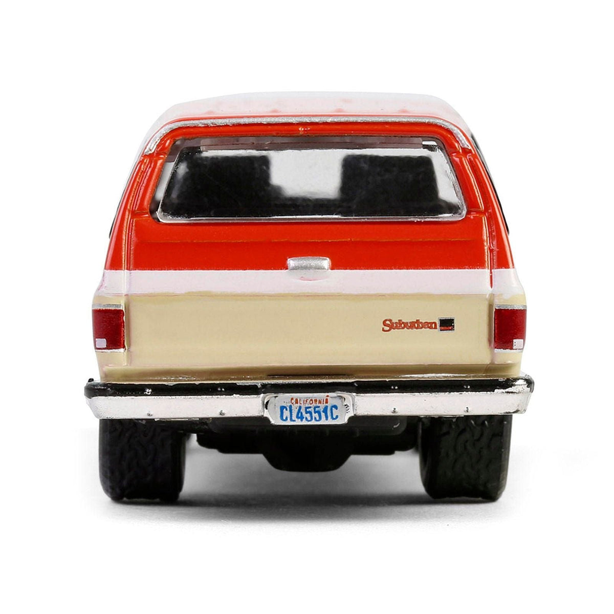 1988 GMC Suburban Sierra Classic C10 "Chevron" Orange and Beige with White Stripes "Chevron Special Edition" Series 1 1/64 Diecast Model Car by Greenlight-Greenlight-ModelCars.com