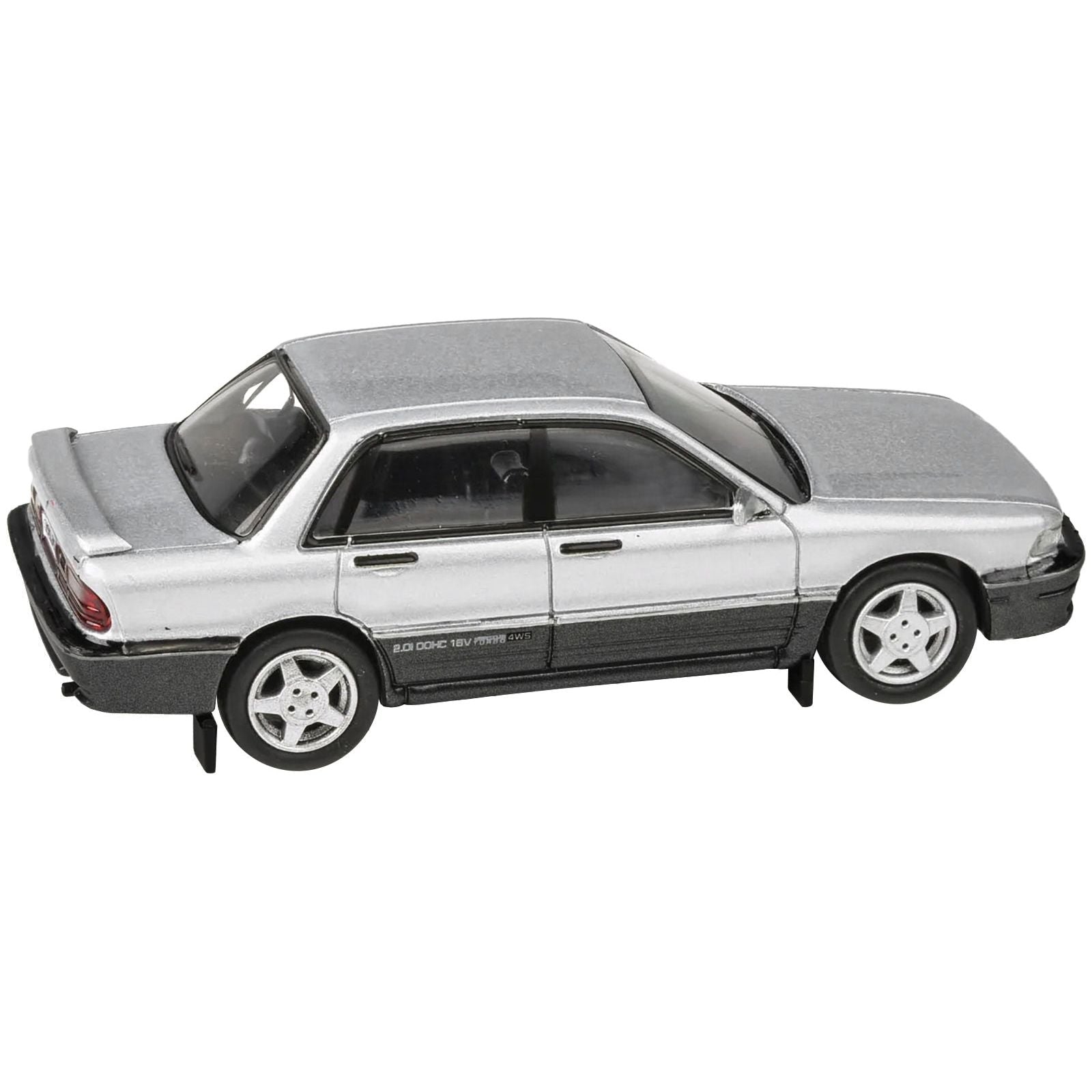 1988 Mitsubishi Galant VR - 4 Grace Silver Metallic and Chateau Silver 1/64 Diecast Model Car by Paragon Models - Paragon - ModelCars.com