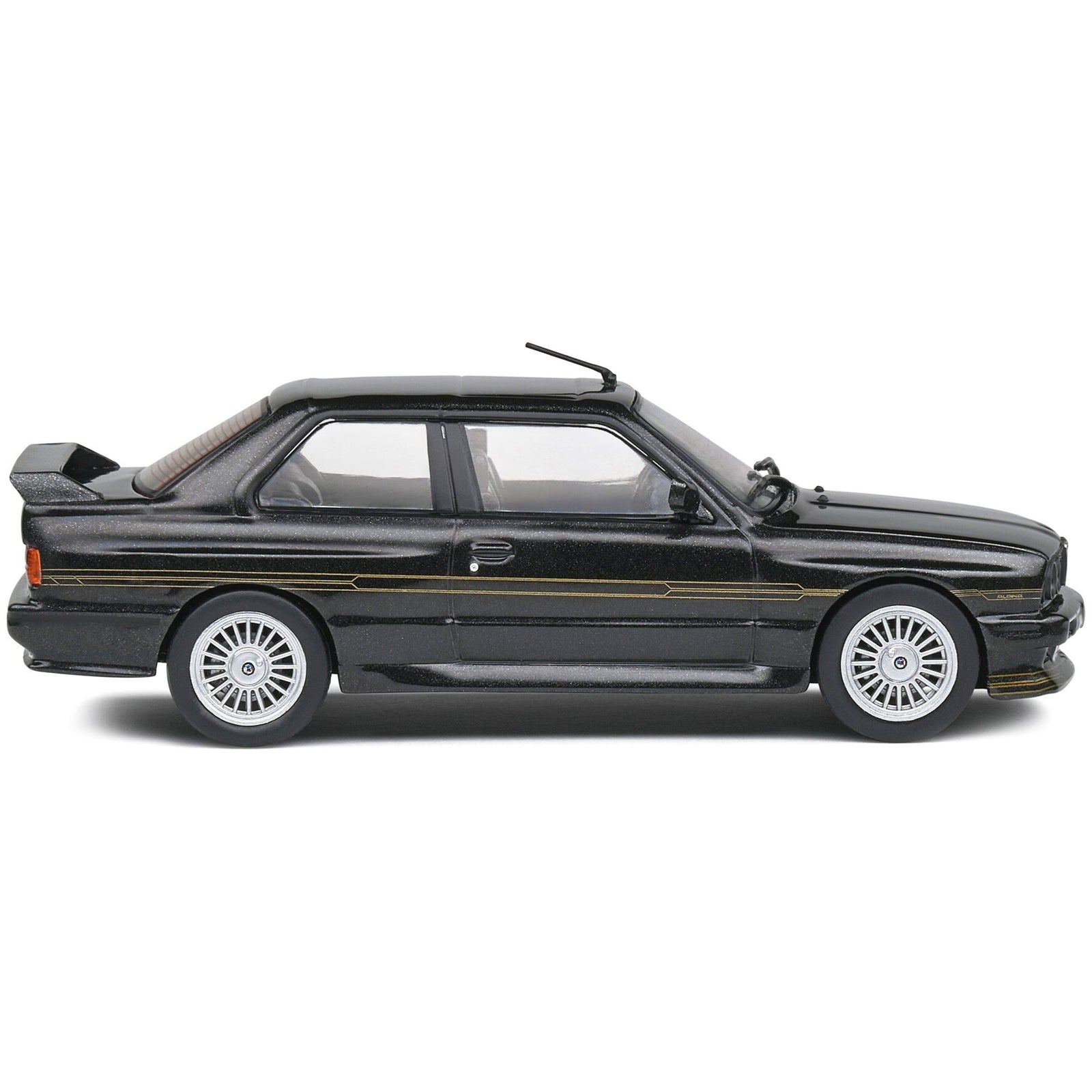 1989 BMW E30 M3 Alpina B6 3.5S Diamond Black Metallic 1/43 Diecast Model Car by Solido - Solido - ModelCars.com