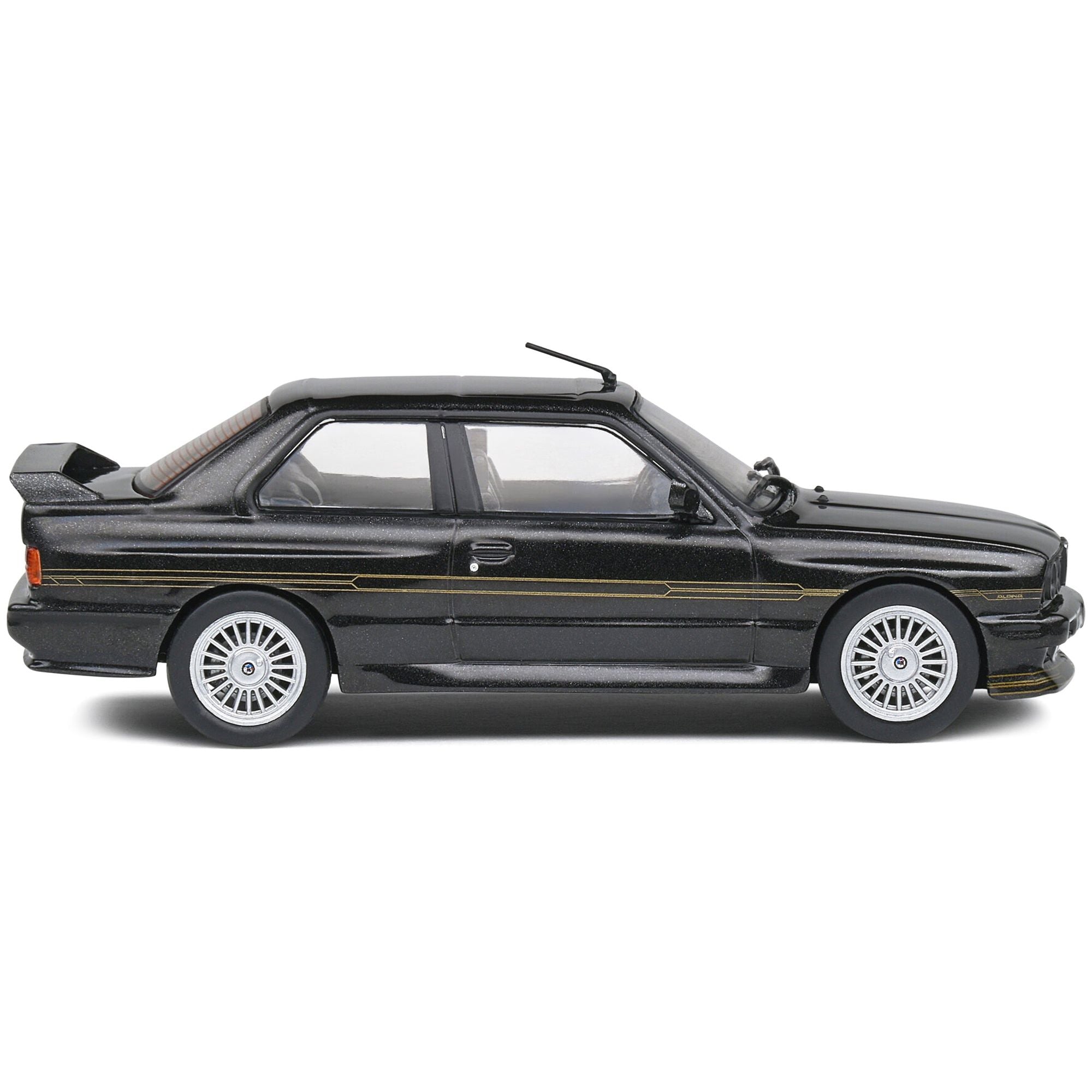 1989 BMW E30 M3 Alpina B6 3.5S Diamond Black Metallic 1/43 Diecast Model Car by Solido - Solido - ModelCars.com