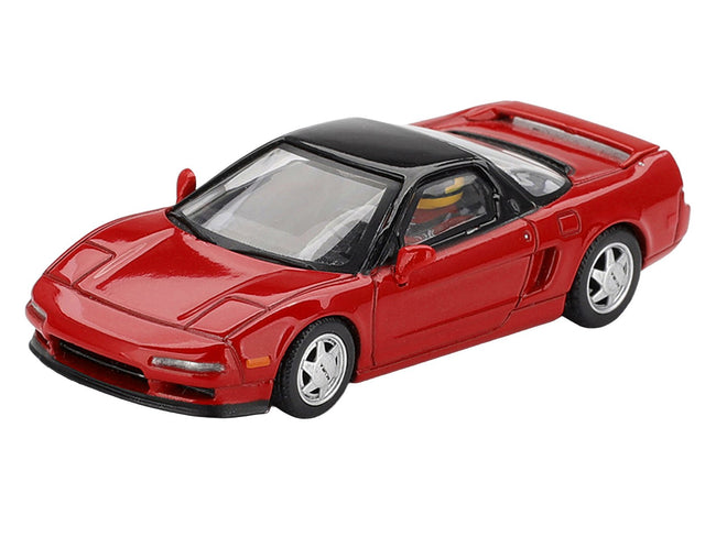 1989 Honda NS-X Prototype "Ayrton Senna - Midship Sports" Red with Black Top and Driver Figure Limited Edition 1/64 Diecast Model Car by Mini GT-Mini GT-ModelCars.com