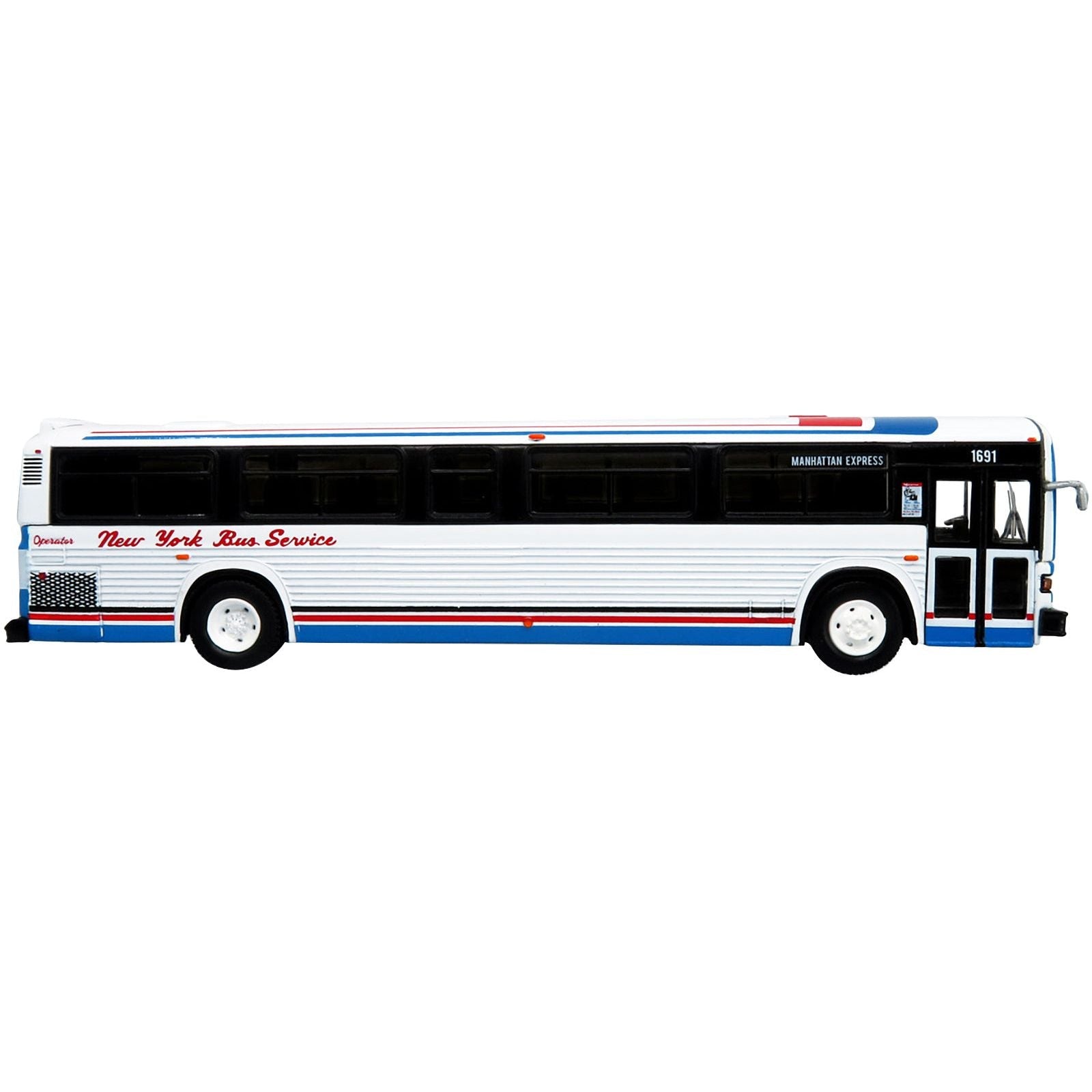 1989 MCI Classic Transit Bus New York Bus Service "Manhattan Express" "MTA New York City Bus" Series 1/87 Diecast Model by Iconic Replicas - Iconic Replicas - ModelCars.com