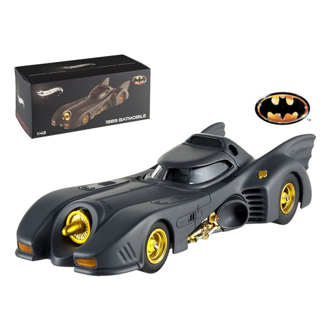 1989 Movie Batmobile Elite Edition 1/43 Diecast Model Car by Hot Wheels-Hotwheels-ModelCars.com