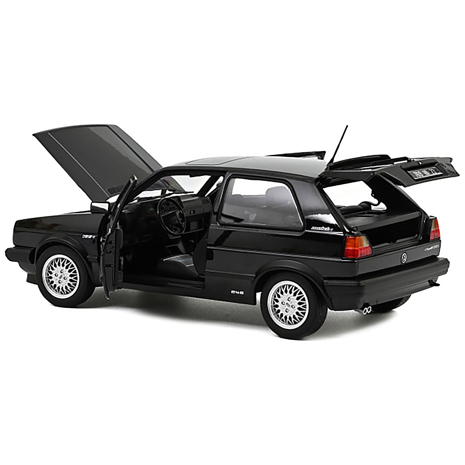 1989 Volkswagen Golf GTI Match Black Metallic 1/18 Diecast Model Car by Norev - Norev - ModelCars.com