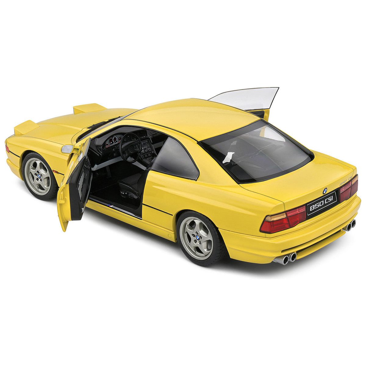 1990 BMW 850 (E31) CSI Dakar Yellow 1/18 Diecast Model Car by Solido - Solido - ModelCars.com