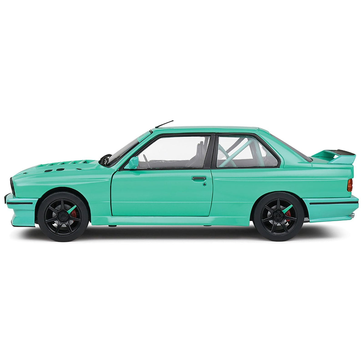 1990 BMW E30 M3 Custom "Drift Missile" Tiffany Blue 1/18 Diecast Model Car by Solido-Solido-ModelCars.com
