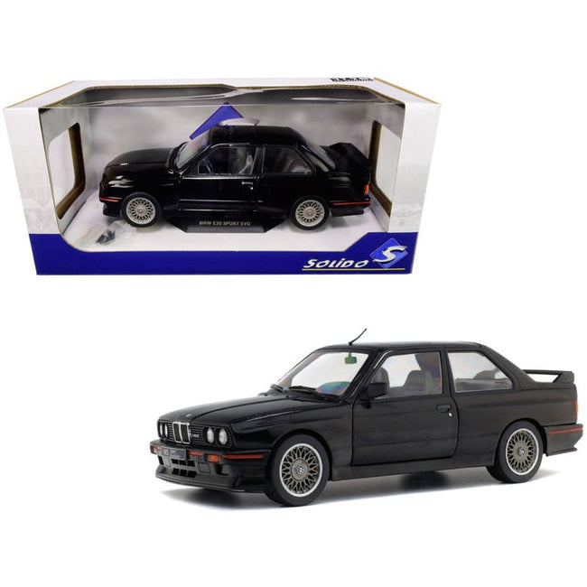 1990 BMW E30 Sport Evo Black 1/18 Diecast Model Car by Solido - Solido - ModelCars.com