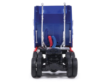 1990 Ford Aeromax Truck Tractor Blue Metallic and Red with White Stripes 1/64 Diecast Model Car by IXO Models-IXO-ModelCars.com